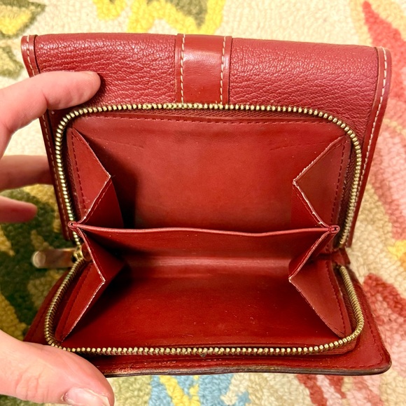 LOUIS VUITTON Suhali Portefeuille Le Favori Compact Trifold Wallet In Red Suhali - Picture 16 of 16